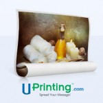 Uprinting rolled canvas